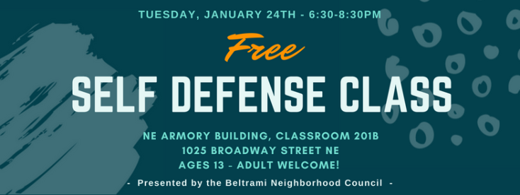 Register Now for Free Self-Defense Class